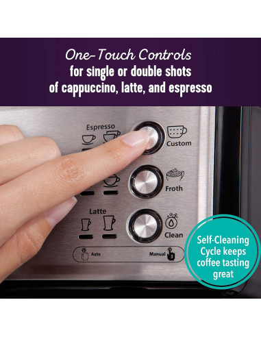 Cafetera Espresso Mr. Coffee EM5000, Acero Inoxidable, 15 Bar