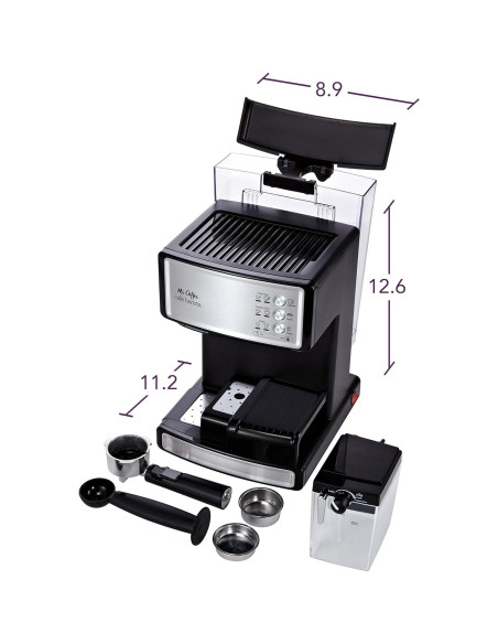 Cafetera Espresso Mr. Coffee EM5000, Acero Inoxidable, 15 Bar