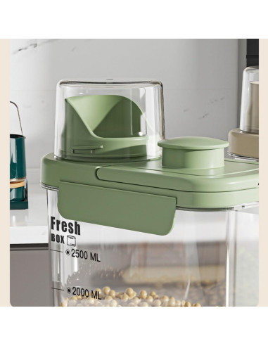 Recipiente de Almacenamiento Hermético Komost 2.5L Verde