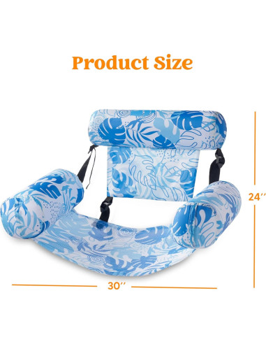 Sillas Flotantes Sloosh 2 Paquetes Ajustables Verano