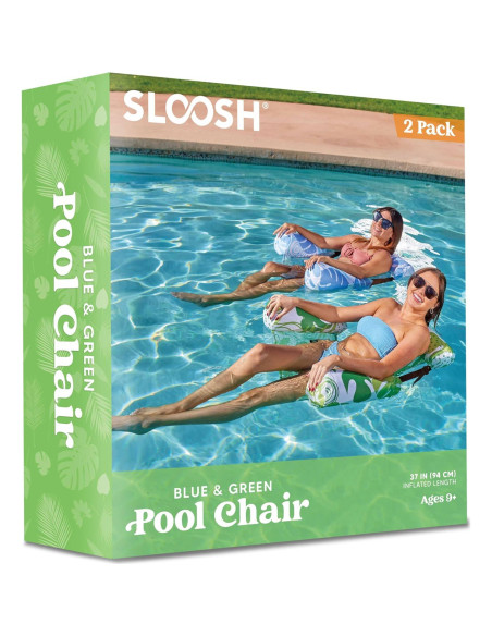 Sillas Flotantes Sloosh 2 Paquetes Ajustables Verano