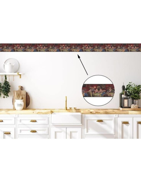 Banda de Papel Tapiz Concord Wallcoverings Vintage Alce 4.57m x 22.86cm