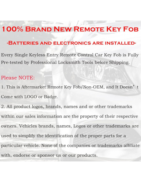 Control Remoto Entrada Sin Llave SUPALAND 3 Botones Dodge Ram 2013-2021