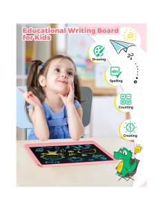 KOKODI Tableta de Escritura LCD 30.5 cm Rosa para Niños 2