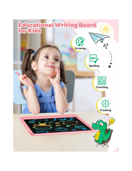 KOKODI Tableta de Escritura LCD 30.5 cm Rosa para Niños
