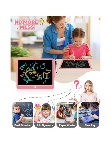 KOKODI Tableta de Escritura LCD 30.5 cm Rosa para Niños