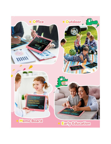 KOKODI Tableta de Escritura LCD 30.5 cm Rosa para Niños