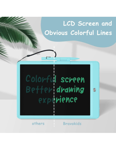 Tableta de Escritura LCD Bravokids 10 Pulgadas Azul