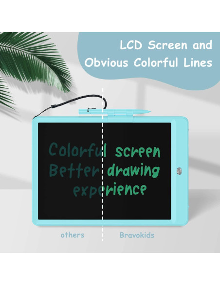 Tableta de Escritura LCD Bravokids 10 Pulgadas Azul