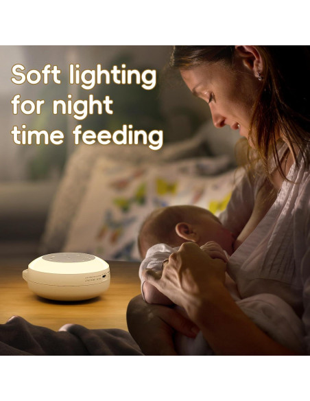 Máquina de Ruido Blanco B&H para Bebés y Adultos, 24 Sonidos