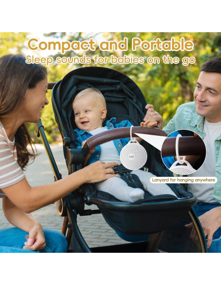 Máquina de Ruido Blanco B&H para Bebés y Adultos, 24 Sonidos