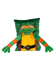 Almohada 3D Michelangelo Tortugas Ninja Jay Franco 38 cm