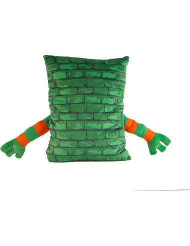 Almohada 3D Michelangelo Tortugas Ninja Jay Franco 38 cm