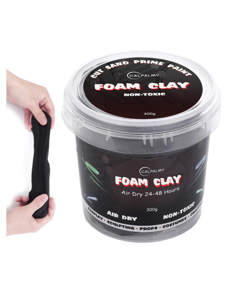 Arcilla de Espuma Moldeable CALPALMY 300g Negra para Cosplay