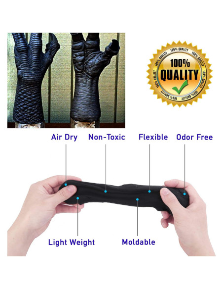 Arcilla de Espuma Moldeable CALPALMY 300g Negra para Cosplay