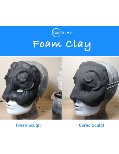 Arcilla de Espuma Moldeable CALPALMY 300g Negra para Cosplay