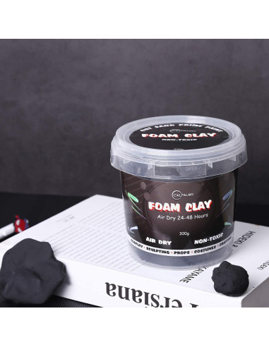 Arcilla de Espuma Moldeable CALPALMY 300g Negra para Cosplay