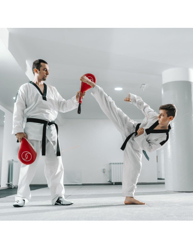 Pads de Patada Juvale para Taekwondo - 2 Piezas Rojas