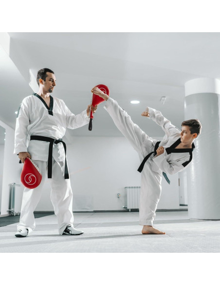 Pads de Patada Juvale para Taekwondo - 2 Piezas Rojas