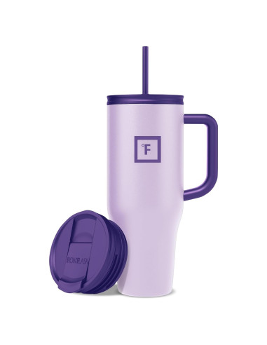 Taza Aislada IRON FLASK 1.18 L con 2 Tapas - Lavanda