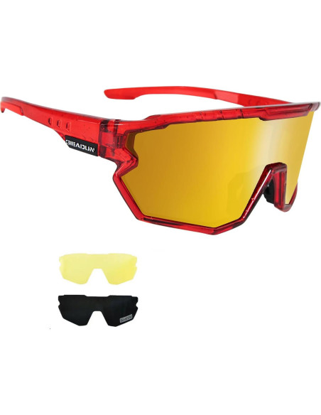 Gafas de sol deportivas GIEADUN con 3 lentes intercambiables