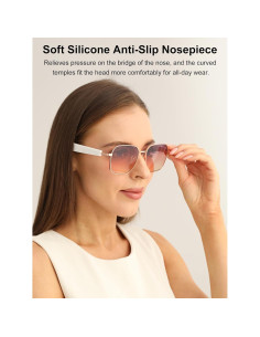 Gafas Inteligentes TZLQAYS Rosa Polarizadas Bluetooth 8H 2