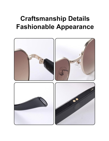 Gafas Inteligentes TZLQAYS Rosa Polarizadas Bluetooth 8H Gafas Inteligentes TZLQAYS Rosa Polarizadas Bluetooth 8H