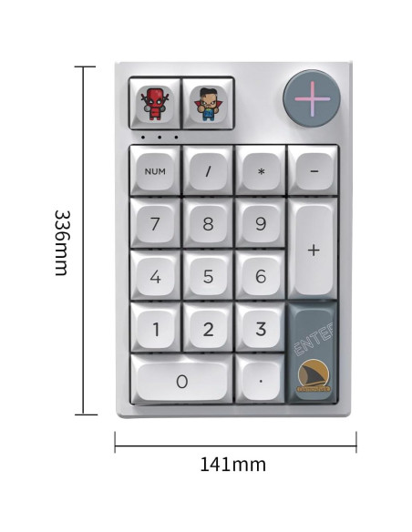 Teclado Numérico Mecánico Inalámbrico Darmoshark K3 Pro RGB