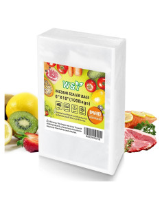 Bolsas de Sellado al Vacío W&Y 100 Unidades 15x25 cm Sin BPA