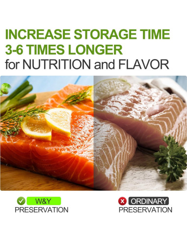 Bolsas de Sellado al Vacío W&Y 100 Unidades 15x25 cm Sin BPA