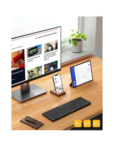 Teclado Bluetooth Plegable Artciety Tamaño Completo Inalámbrico