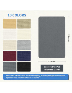 Parche de Reparación KING MOUNTAIN 12.7x20.3 cm 8 Pcs Gris 2