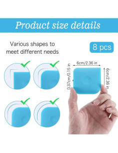 8 Raspadores de Nylon Ptwola Antideslizantes para Cocina 2