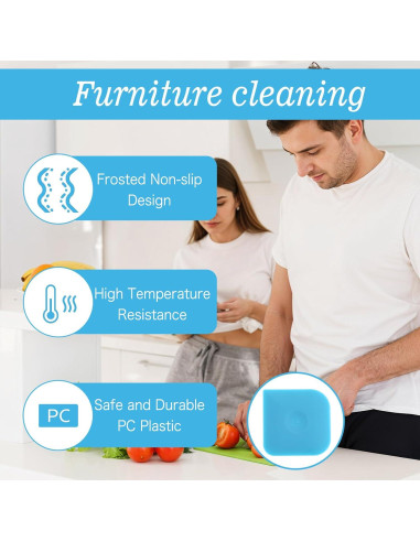 8 Raspadores de Nylon Ptwola Antideslizantes para Cocina