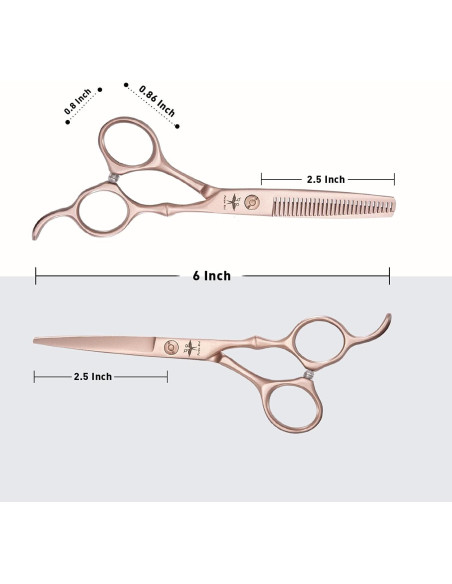 Juego de Tijeras de Corte PURPLEBIRD 15.24 cm Profesional