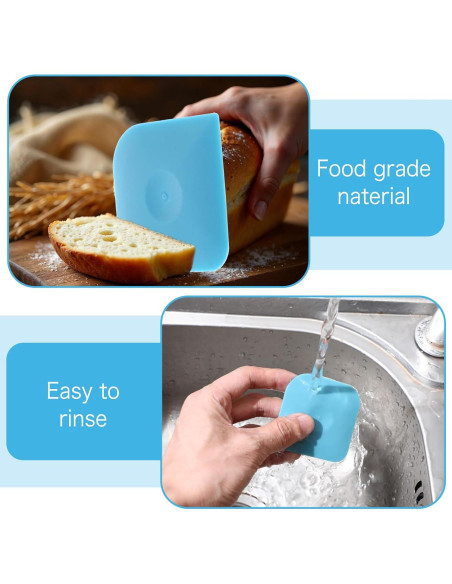 8 Raspadores de Nylon Ptwola Antideslizantes para Cocina 8 Raspadores de Nylon Ptwola Antideslizantes para Cocina