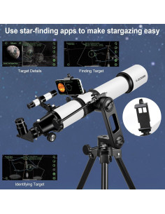 Telescopio Refractor Celticbird 90mm 700mm para Astronomía 2