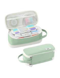 Estuche Grande Tergopa Verde Organizador de Papelería