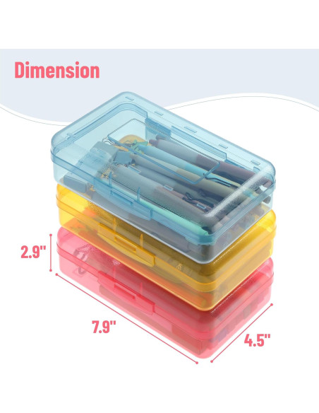 Cajas de Lápiz Mr. Pen - Paquete de 3, Colores Variados
