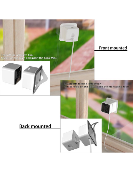 Soporte de Ventana Teccle para Blink Mini, Blanco, 1 Unidad