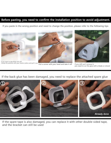 Soporte de Ventana Teccle para Blink Mini, Blanco, 1 Unidad