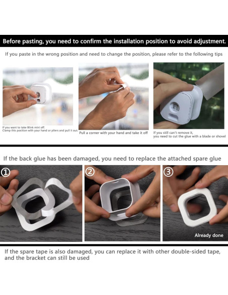 Soporte de Ventana Teccle para Blink Mini, Blanco, 1 Unidad