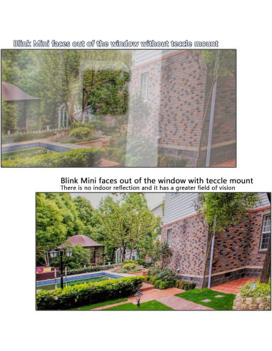 Soporte de Ventana Teccle para Blink Mini, Blanco, 1 Unidad