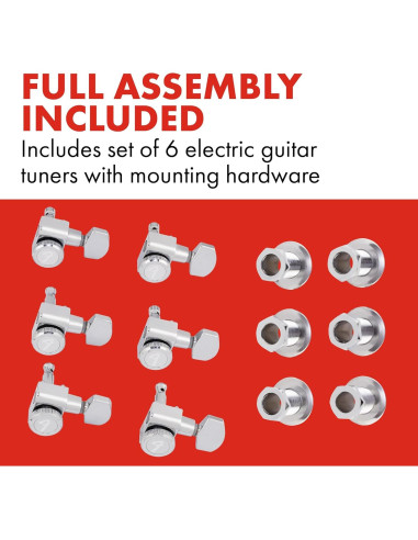 Clavijas de bloqueo Fender para guitarra Stratocaster, cromo