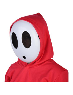 Máscara Monisorly Shy Guy Blanca de Halloween para Disfraz