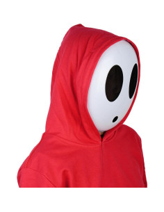 Máscara Monisorly Shy Guy Blanca de Halloween para Disfraz 2