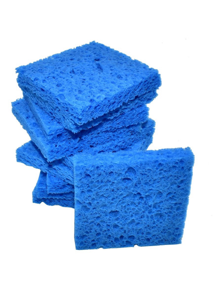 10 Esponjas de Soldador BCQLI 60mm x 60mm x 10mm Azul