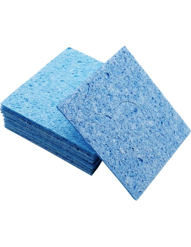 10 Esponjas de Soldador BCQLI 60mm x 60mm x 10mm Azul