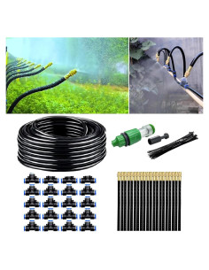 Kit de riego por goteo Alebsan 20 boquillas 20m