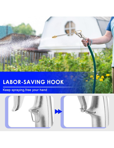 Boquilla de Manguera Ustope GN-02 Metal 2 Puertos 29x13cm